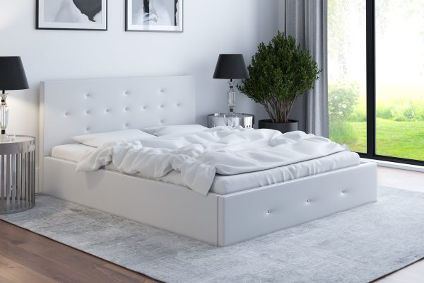 Łóżko Poker Slim 140x200 ze stelażem