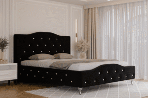 Łóżko Glamour Luxe 160x200 ze stelażem