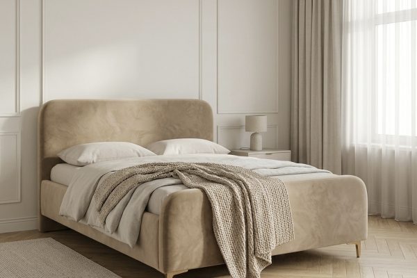 Łóżko Mira 200x200 ze stelażem